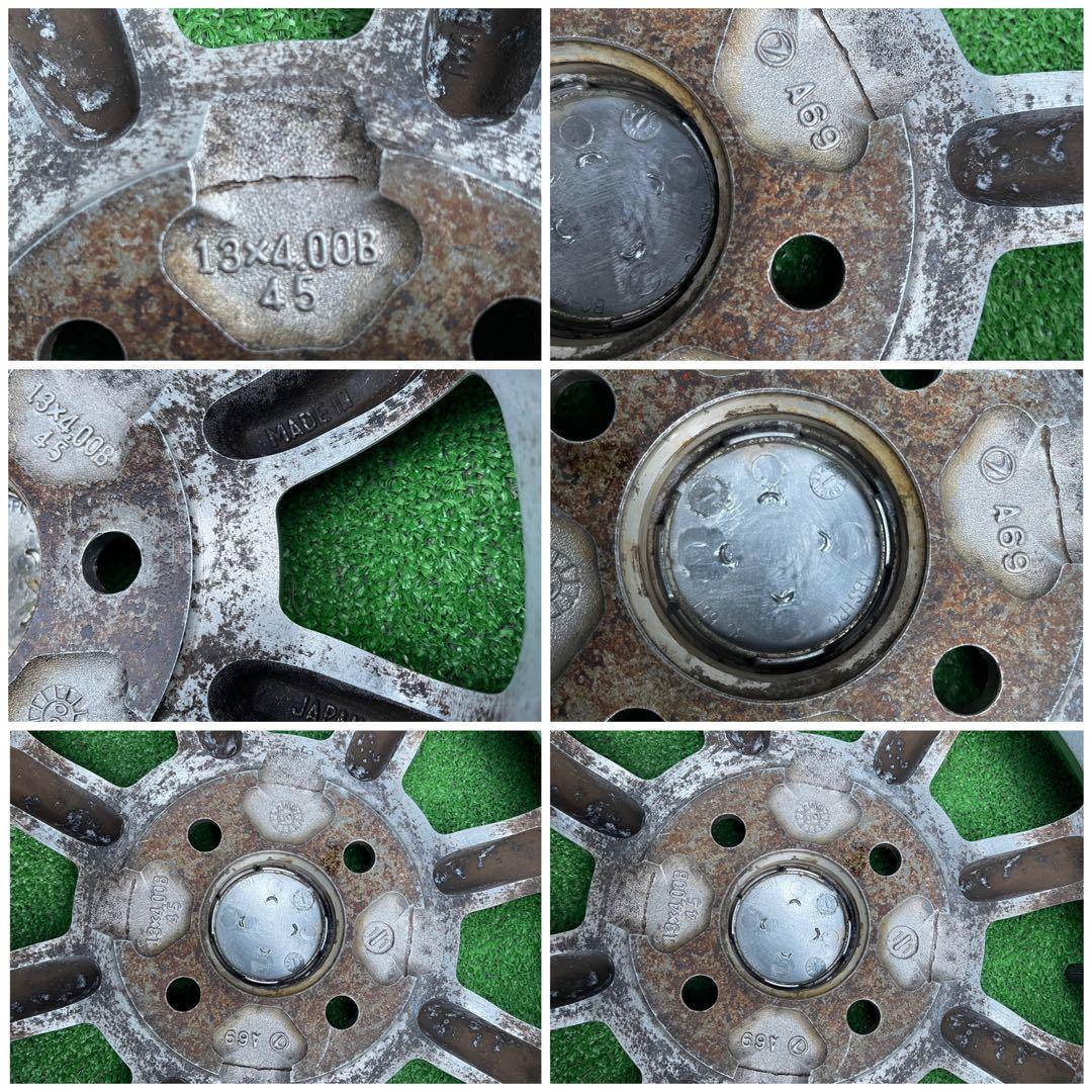 日本製 13インチ アルミホイール 13×4.0J +45 軽自動車用