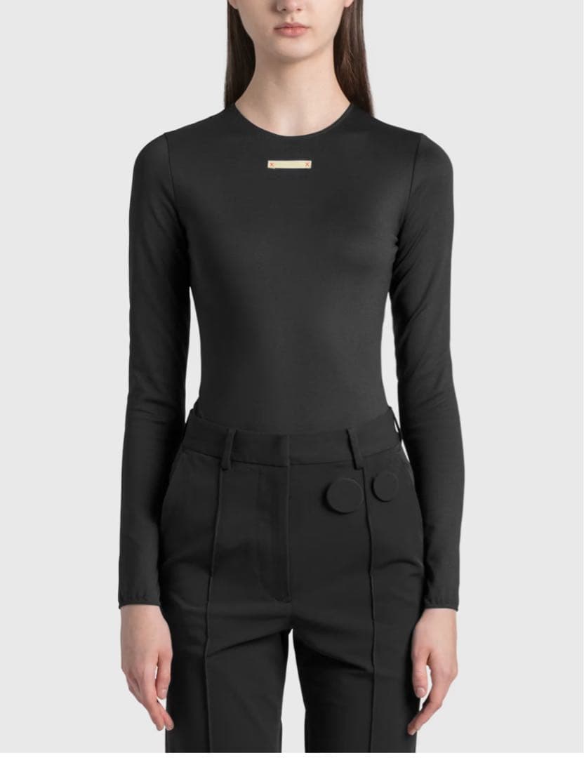 値下げ　Maison Margiela 長袖　トップス　ボディスーツ　ブラック