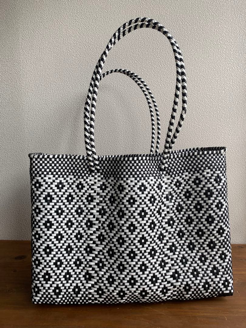 #G133-L1-特大サイズ　メキシコ　オアハカ直送　メルカドバッグ