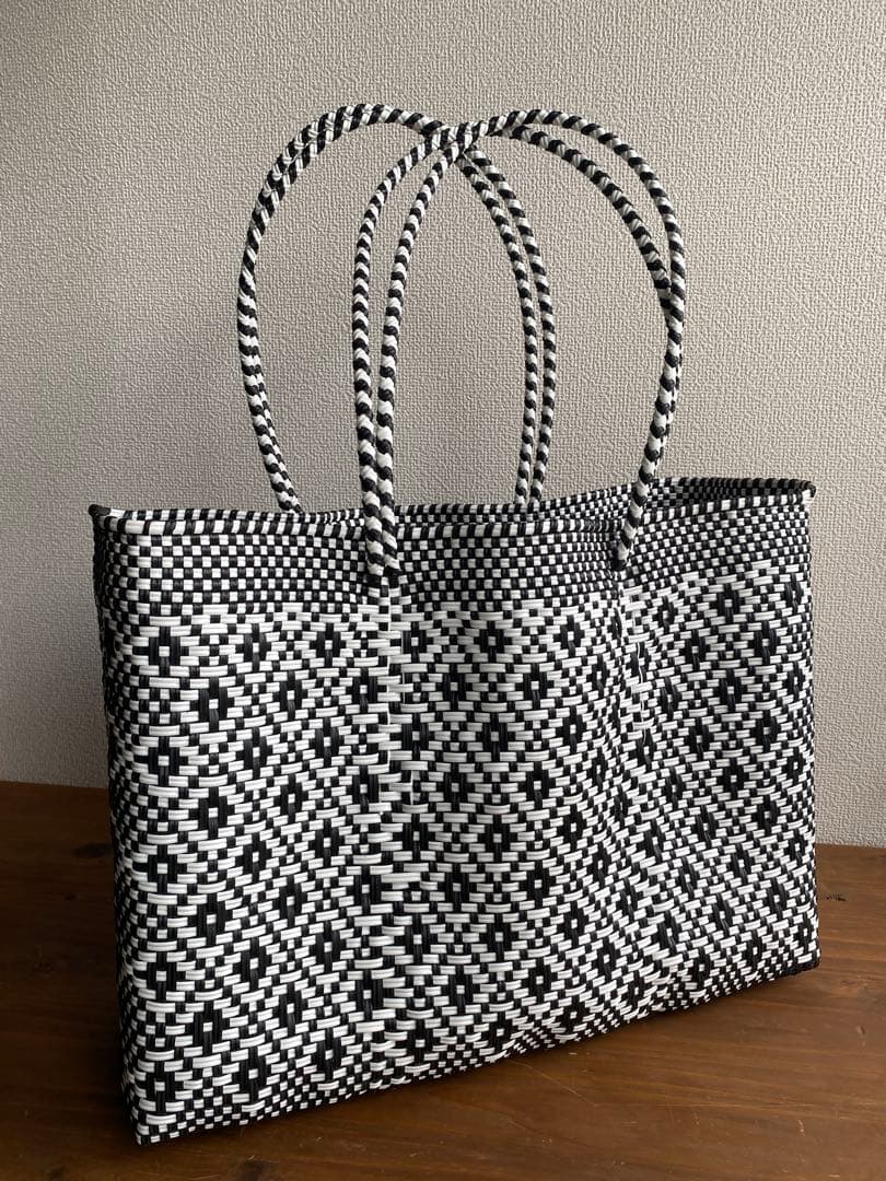 #G133-L1-特大サイズ　メキシコ　オアハカ直送　メルカドバッグ