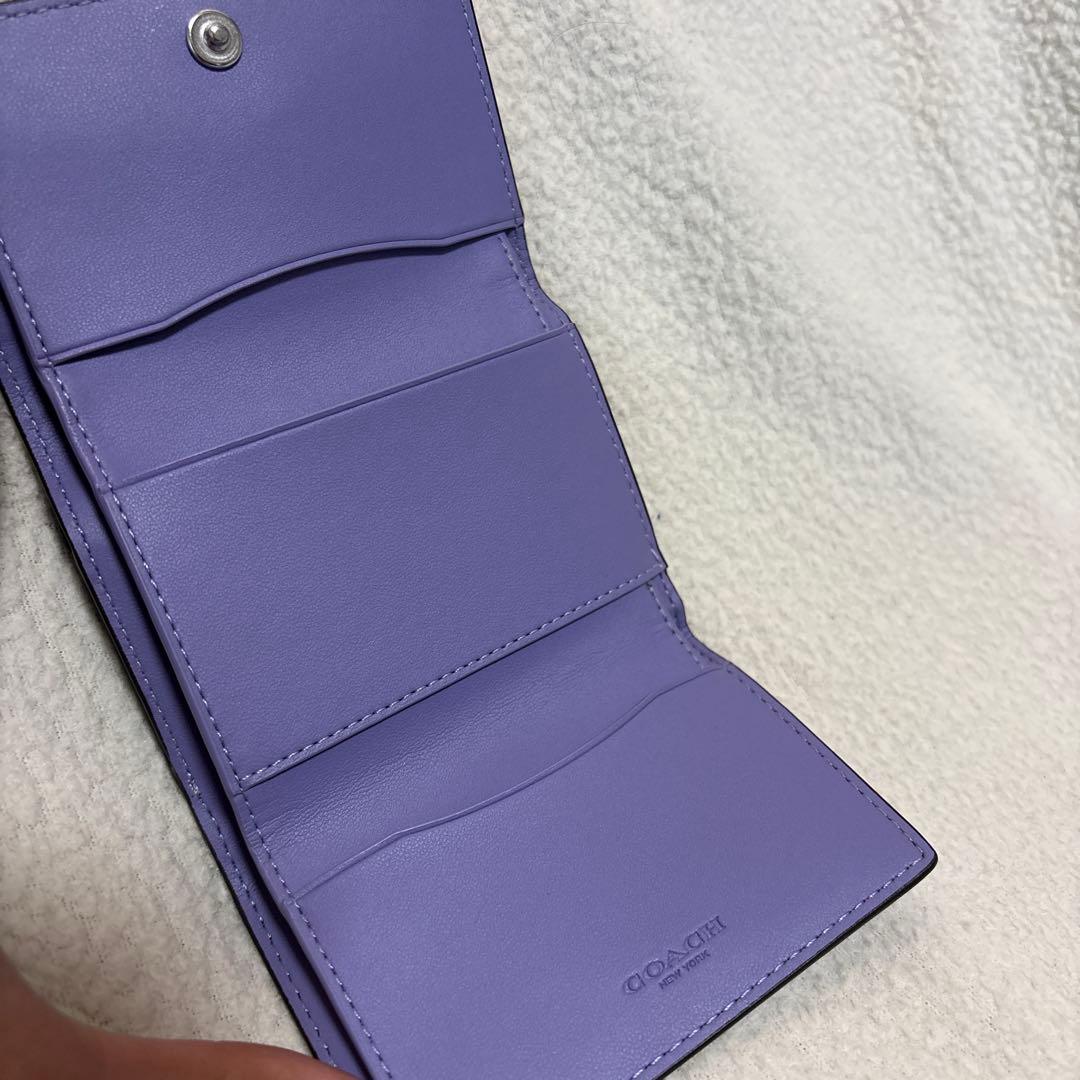 新品　COACH　折り財布　マイクロウォレット