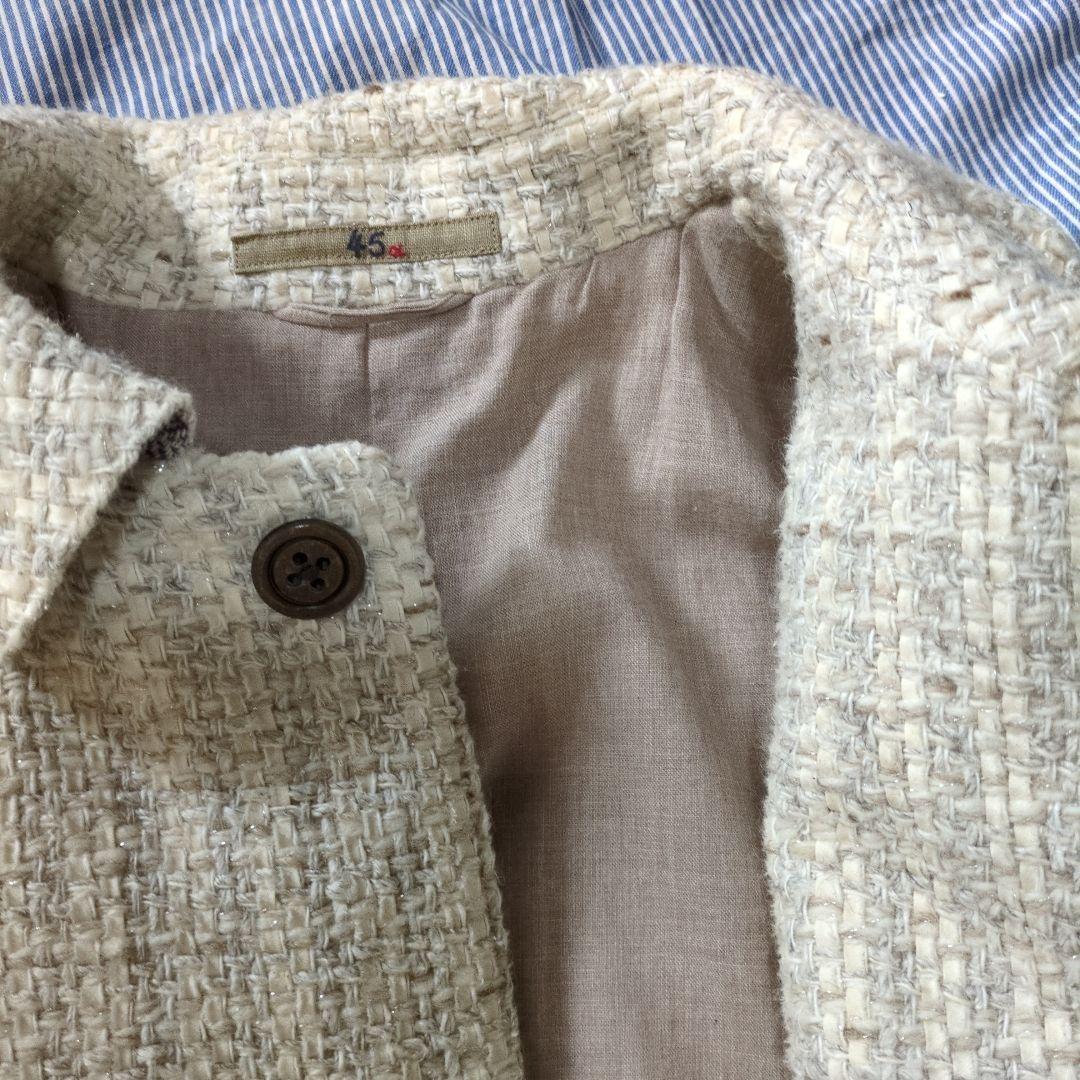 みたらしだんご45Rツィードウ一ルコ一ト