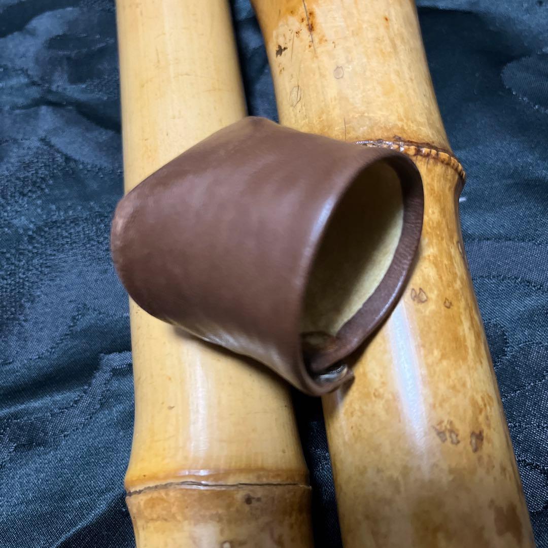 尺八 琴古流 在銘 二尺管 中継ぎ籐巻き銀三線 【音出し確認済み】