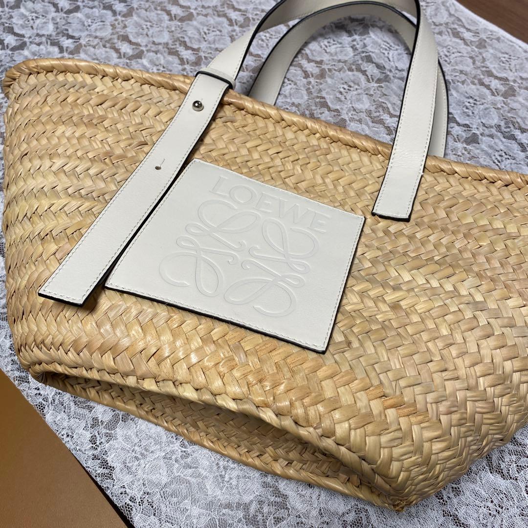 LOEWE かごバッグ ナチュラルミディアム