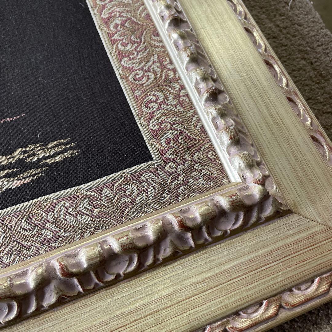 き*ね様 イタリア製 ゴブラン織 花とバスケット タペストリー 絵画 アンティー