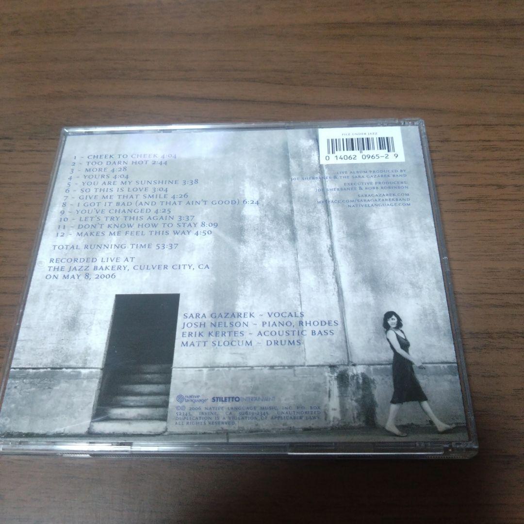 洋楽 SARA GAZAREK / LIVE AT THE JAZZ BAKERY