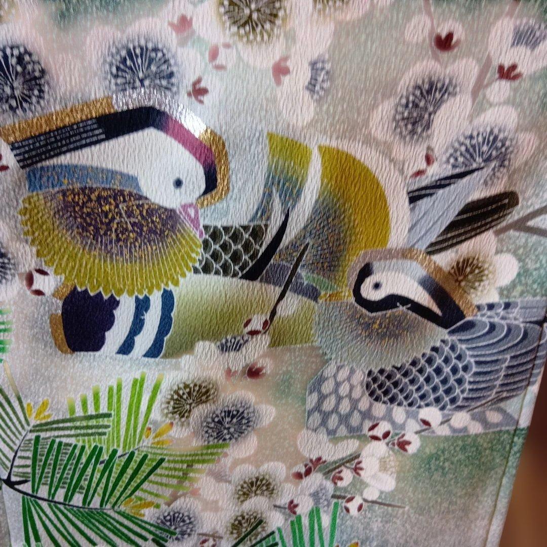 人間国宝　初代羽田登喜男　豪華京友禅　一度のみ使用