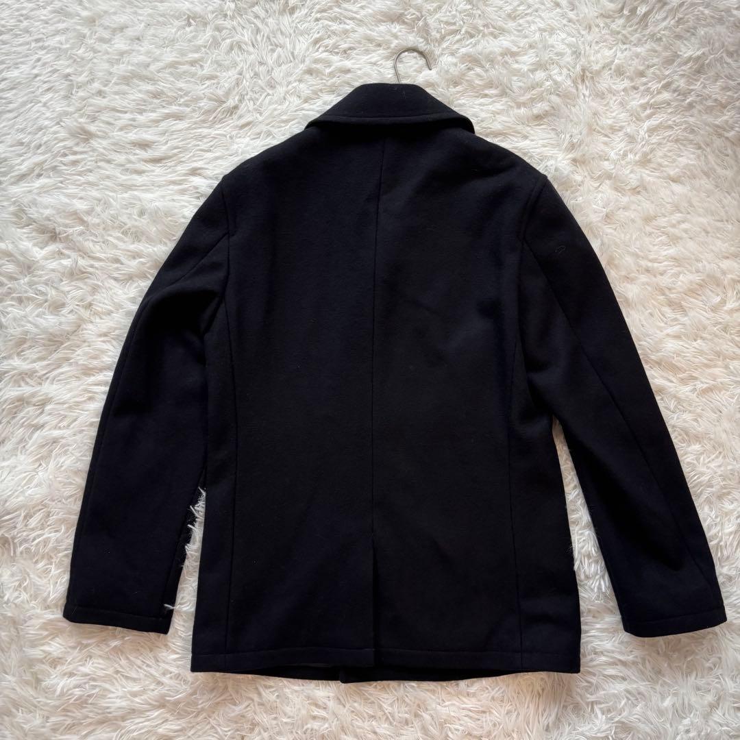 新品タグ付き✨ニューヨーカー　ピーコート　ネイビー【L】ウール　ダブルブレスト