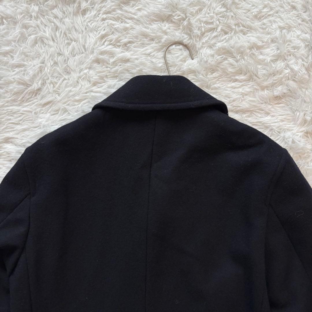 新品タグ付き✨ニューヨーカー　ピーコート　ネイビー【L】ウール　ダブルブレスト