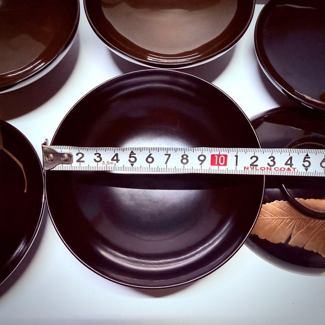 漆器輪島塗　蒔絵金彩細工　沈金木製　蓋付椀　お煮物椀　吸物椀　10 客