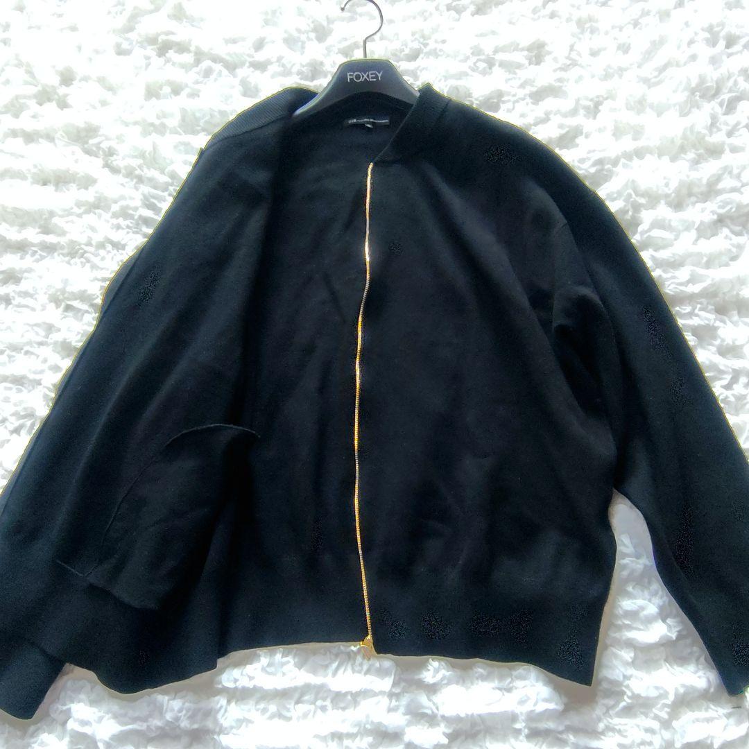 極美品　23区　46　ヴィスコースストレッチ ニットブルゾン　2023　洗える