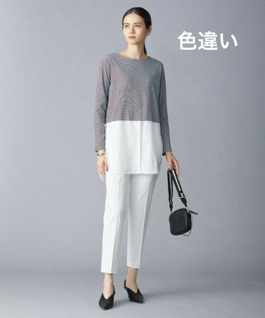 iCB 【洗える】 コンビネーションジャージー カットソー　＋他1点