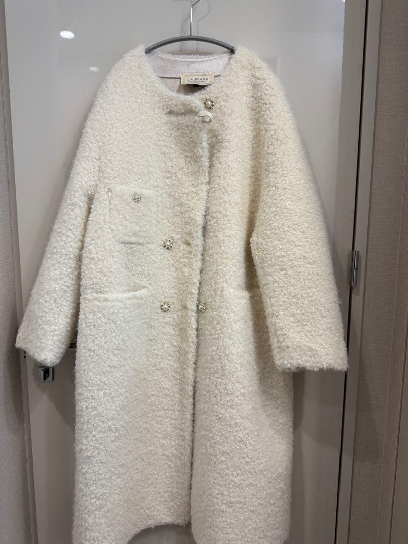 【新品未使用】現行品 STANZA DOLCE ファー風ロングコート