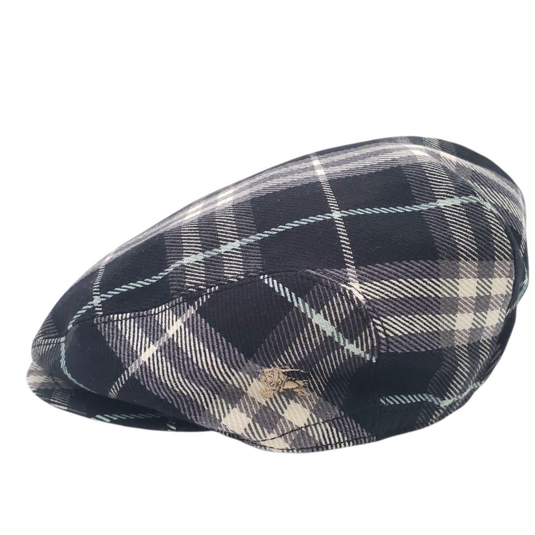 希少 未使用 バーバリーブルーレーベル ハンチング 帽子 ノバチェック タグ付