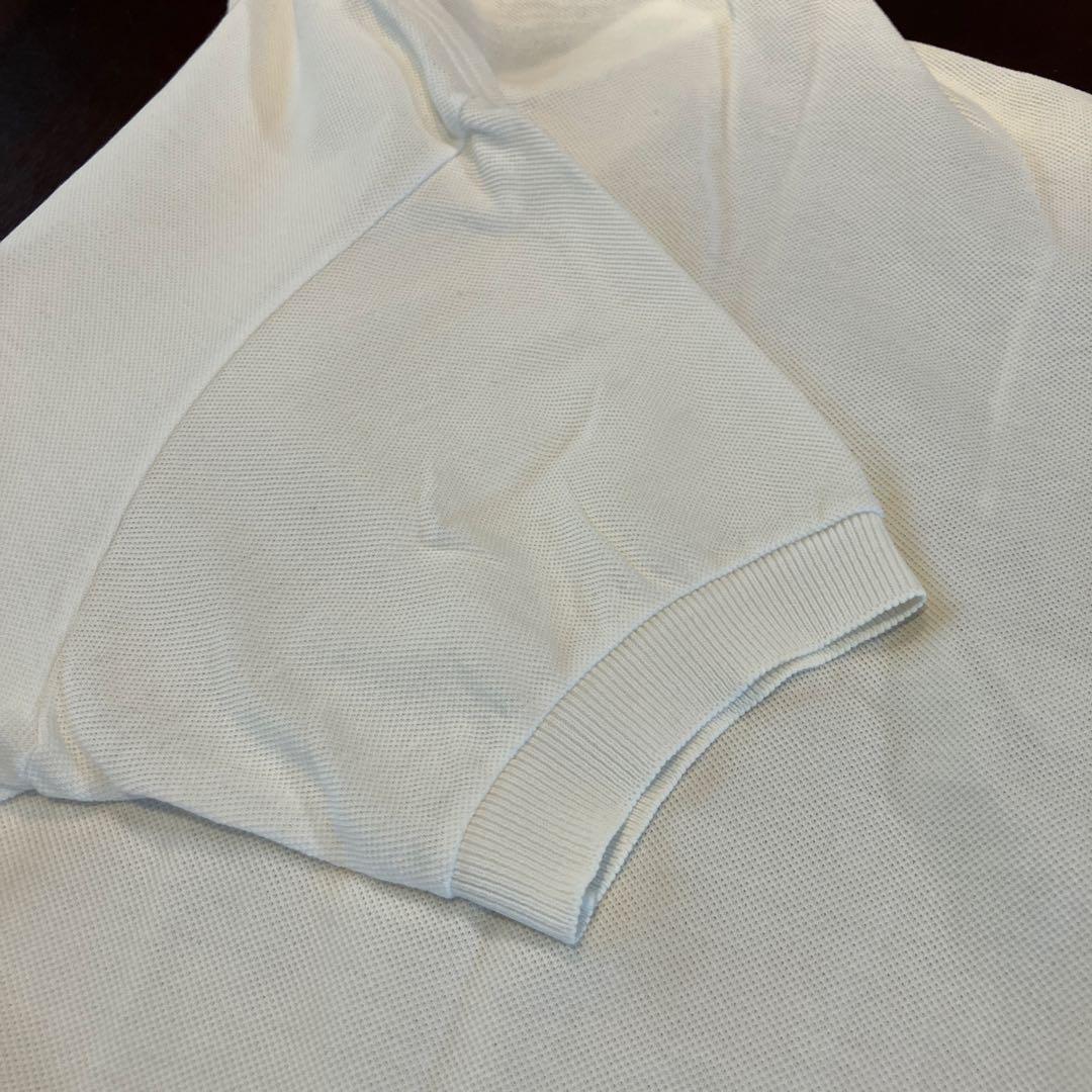 70s フランス製 ビンテージ フレラコ 半袖 ポロシャツ ホワイト サイズ4