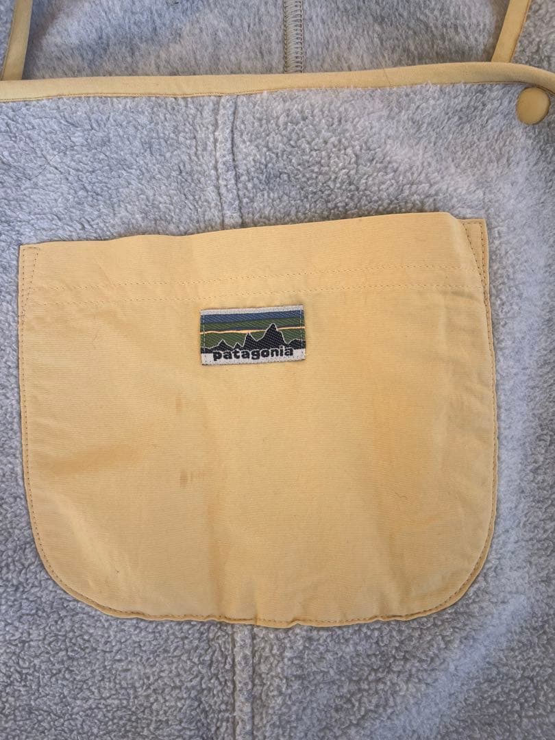 パタゴニア　グレー フリース ノースリーブ オーバーオール