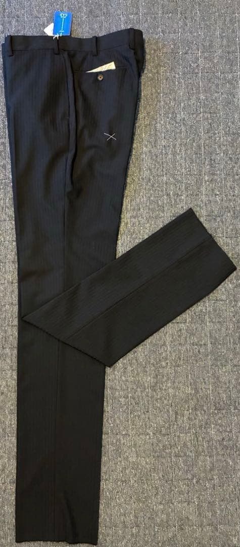 ヒルトン　HILTON スーツ　ストライプ　ブラック　super120's