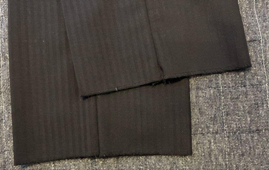 ヒルトン　HILTON スーツ　ストライプ　ブラック　super120's