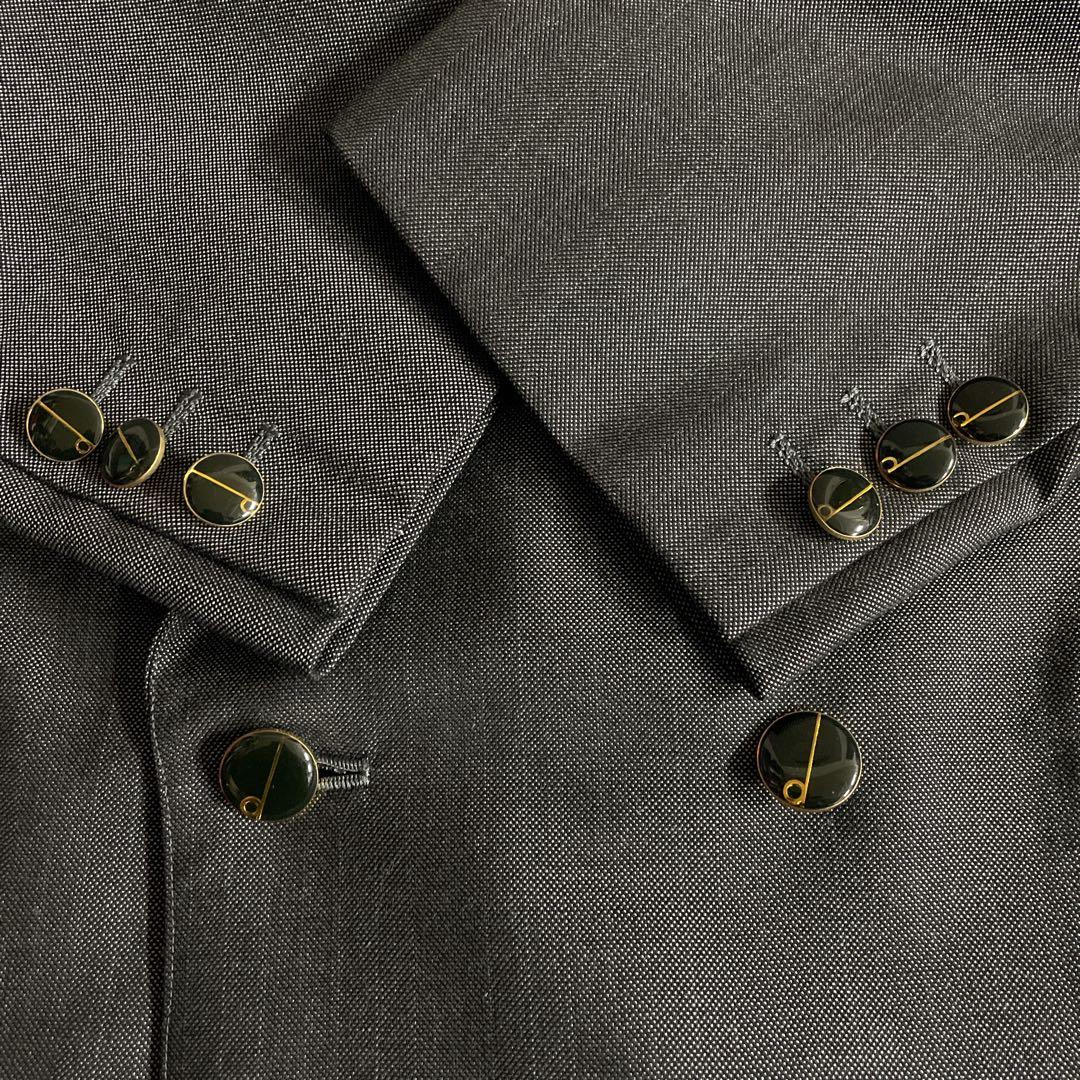 極美品 BALENCIAGAネクタイ England製 極上ウール ダブルスーツ