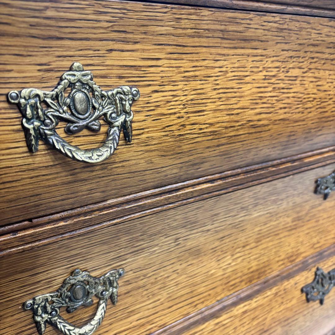 英国アンティーク 大型 木製サイドボード 飾り棚 チェスト カウンターテーブル