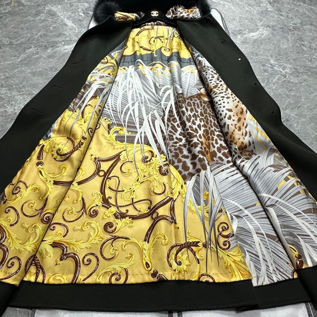 極美品♡最高級カシミヤ100% スパダチーニ コート　金ボタン　フォックスファー