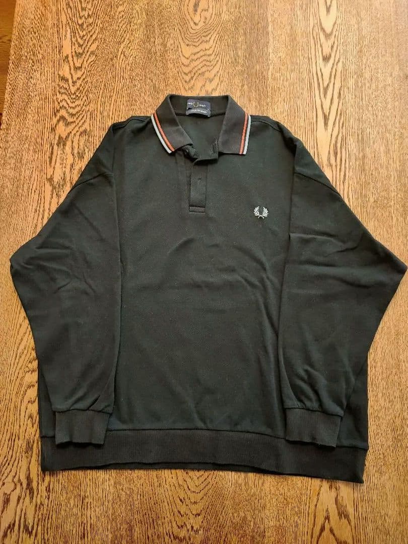 FRED PERRY 黒 長袖ポロシャツ