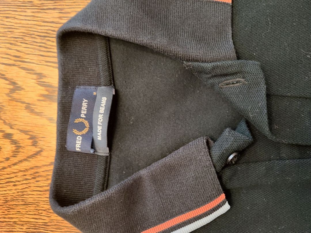 FRED PERRY 黒 長袖ポロシャツ