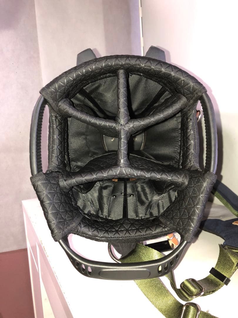 マスターピース キャディバッグ スタンド、フードカバー付き ネイビー