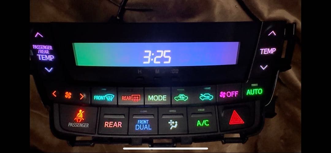 ヴェルファイア アルファード　20前期用レインボー 打ち替え済み エアコンパネル