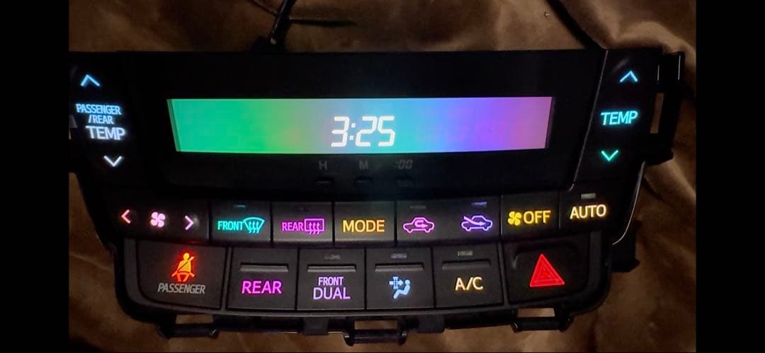 ヴェルファイア アルファード　20前期用レインボー 打ち替え済み エアコンパネル