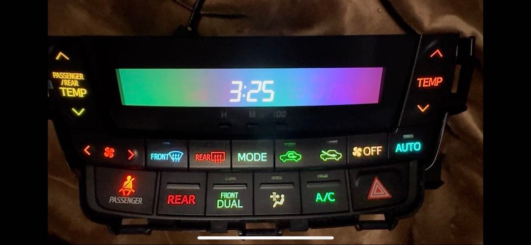 ヴェルファイア アルファード　20前期用レインボー 打ち替え済み エアコンパネル