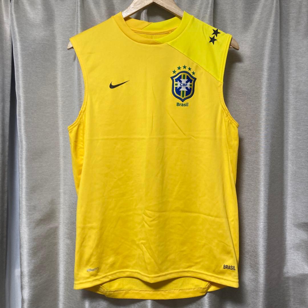 NIKE 08/09 ブラジル代表ユニ ノースリーブシャツ タンクトップ y2k