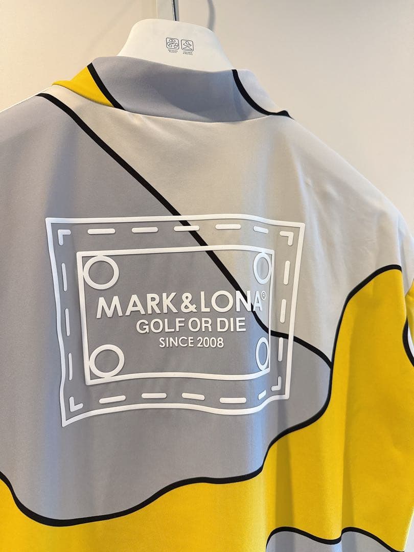 美品 ★ MARK&LONA 2024 モックネック シャツ マーク&ロナ