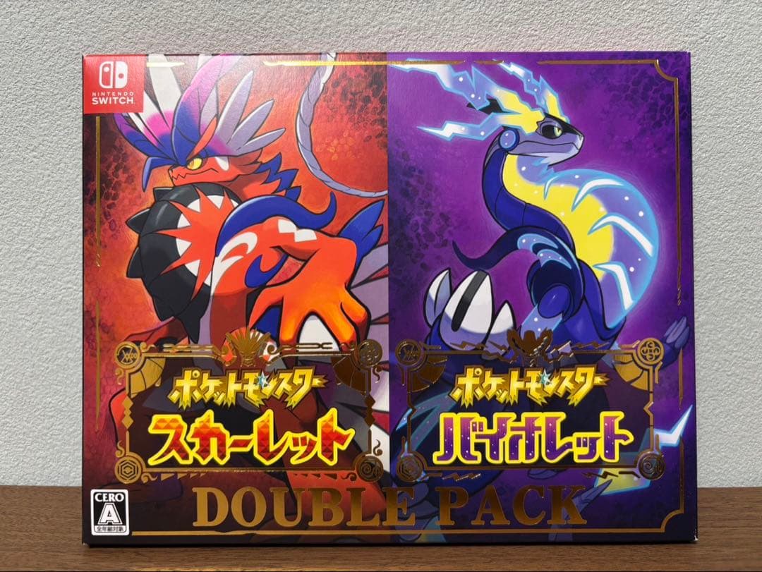 【美品】ポケットモンスター スカーレット & バイオレット ダブルパック