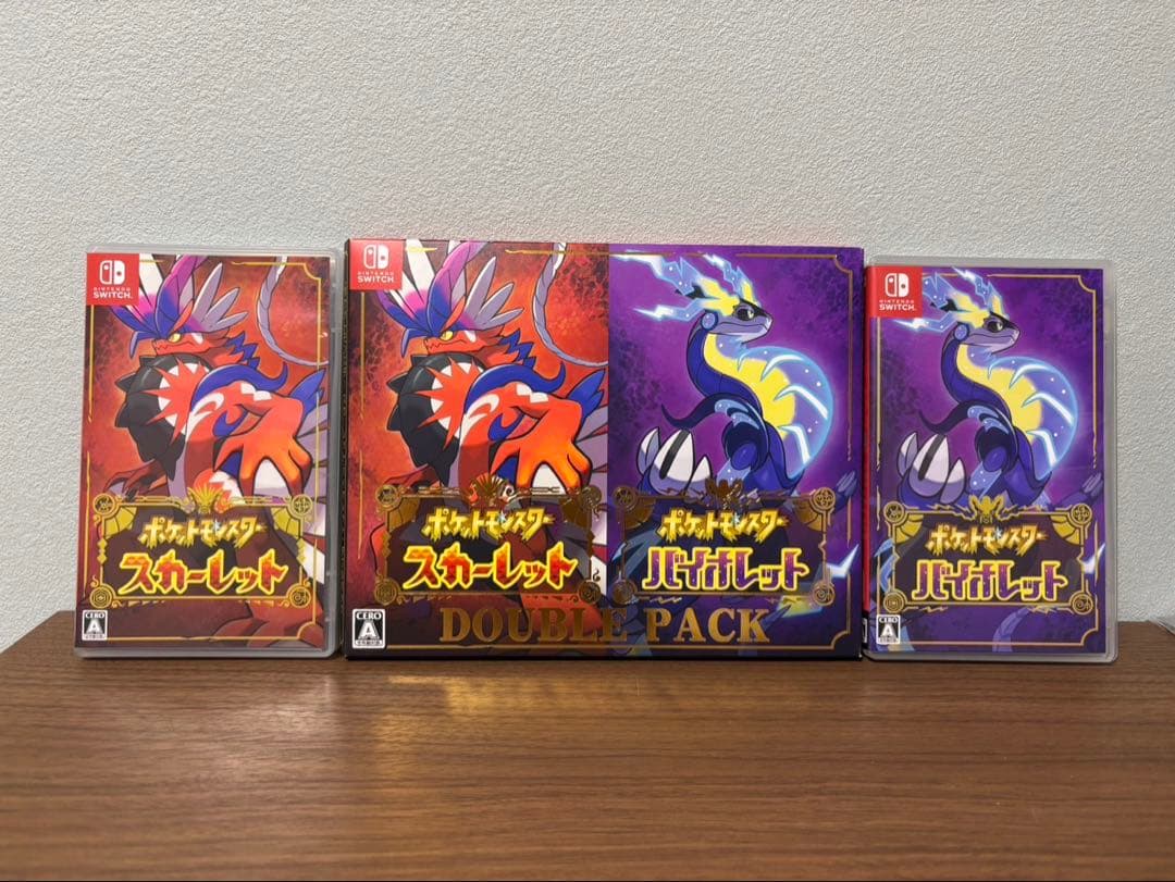 【美品】ポケットモンスター スカーレット & バイオレット ダブルパック
