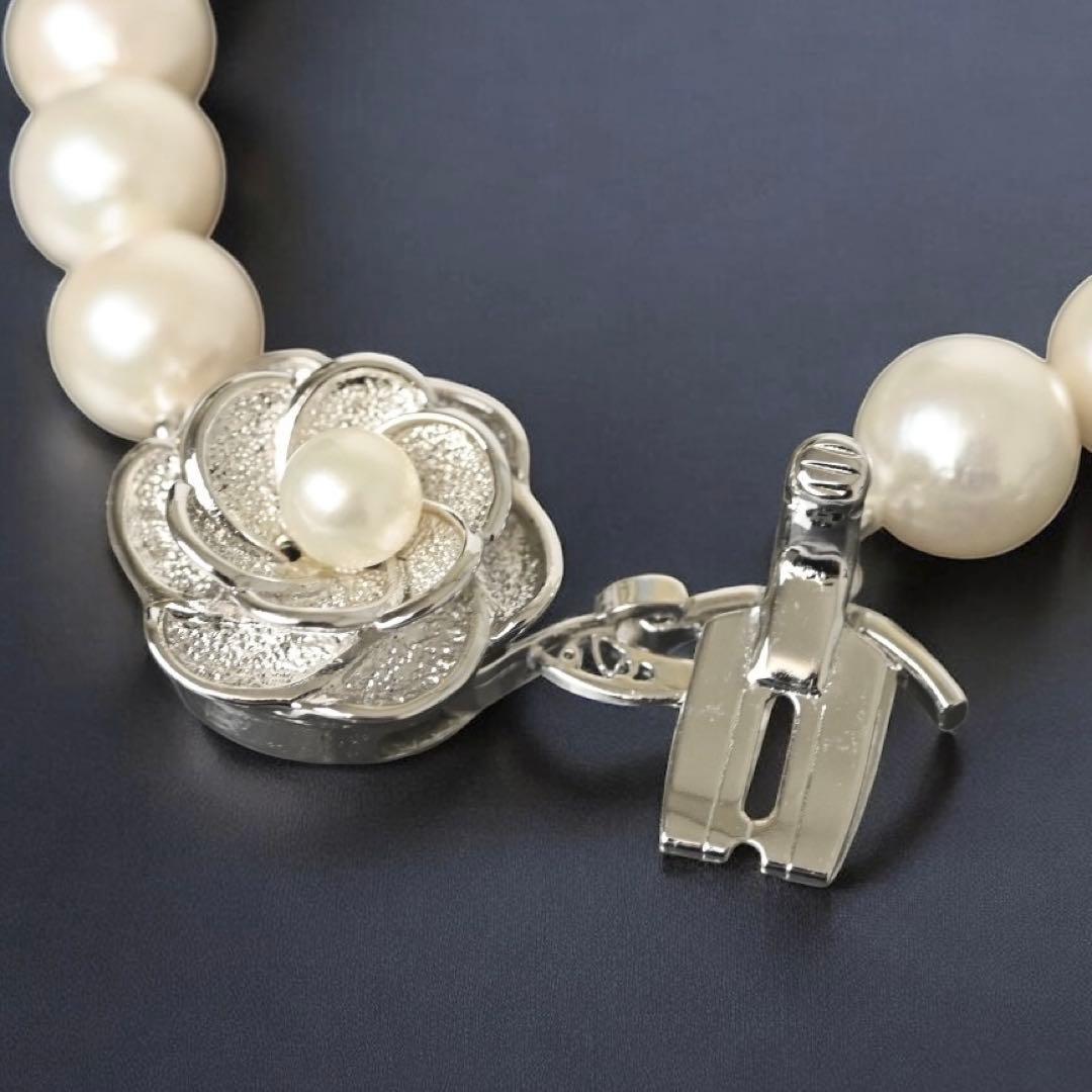 【極上】ツツミ　アコヤ　パール　大珠　本真珠　ネックレス　シルバー　8.5mm