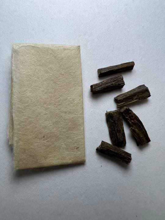 古渡命銘木 名香　中院通村公御銘　羅国　銘【郭公】0.500g 香木/沈香/伽羅