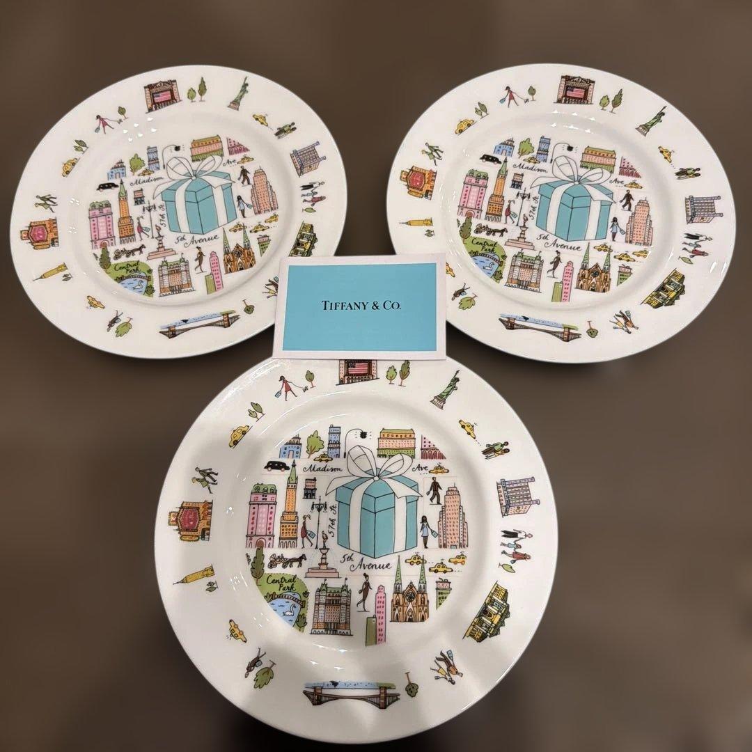 Tiffany & Co. 5th アニバーサリーニューヨーク皿 3枚セット