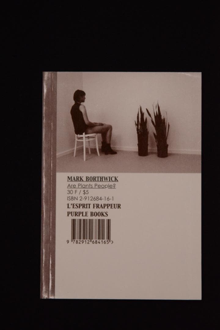 【Mark Borthwick: Are Plants People?】★値下げ