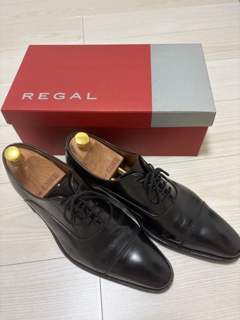 REGAL リーガル ストレートチップ 黒 革靴26.5cm普段靴28cm相当