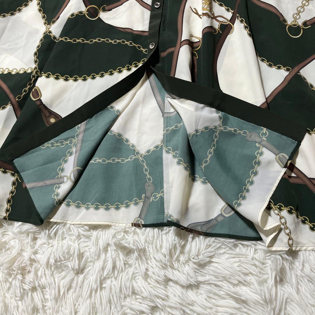 【R X】PINKY&DIANNE スカーフプリントワンピース 38