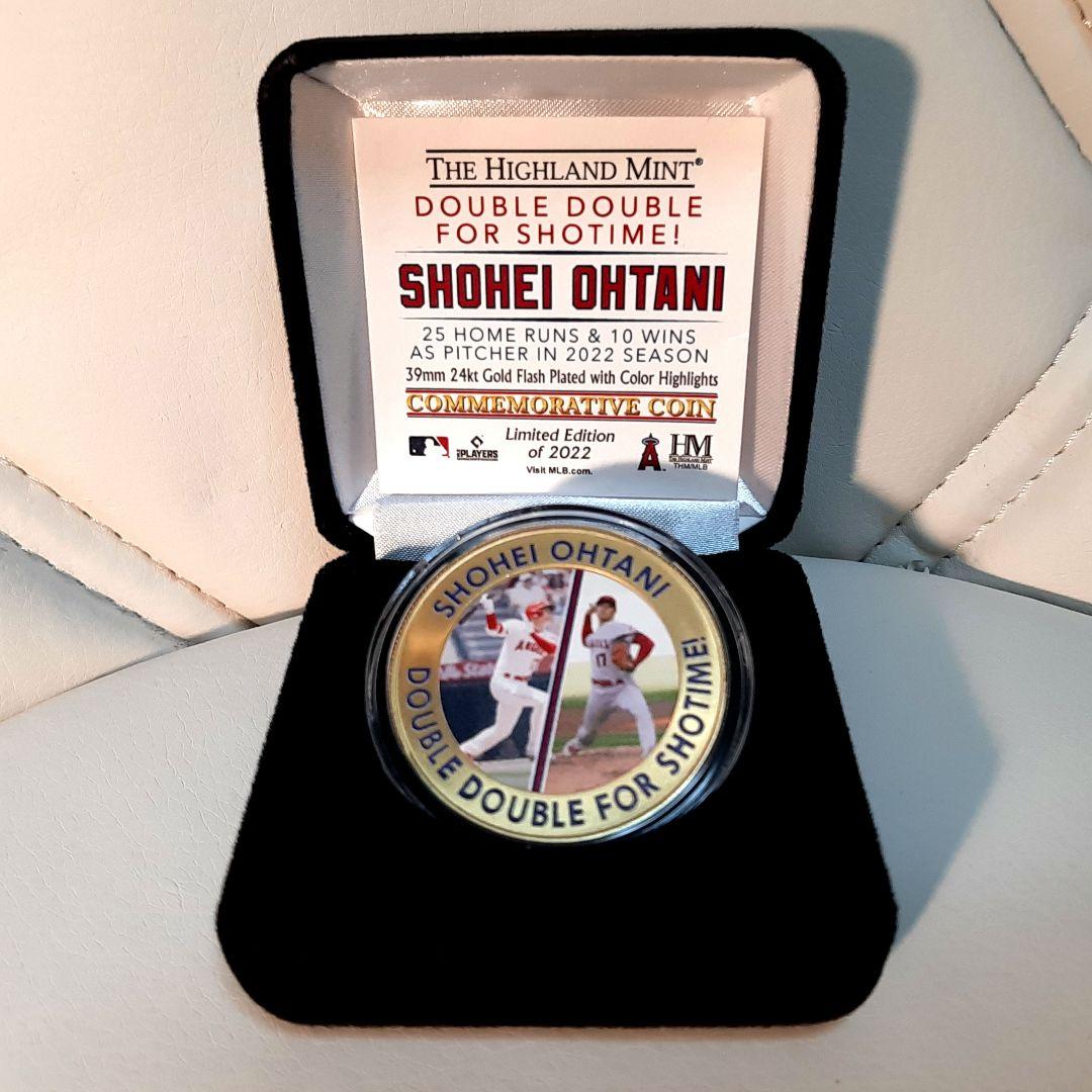 【シリアル№111】大谷翔平・2桁勝利2桁本塁打記念・ゴールド／良番メダル