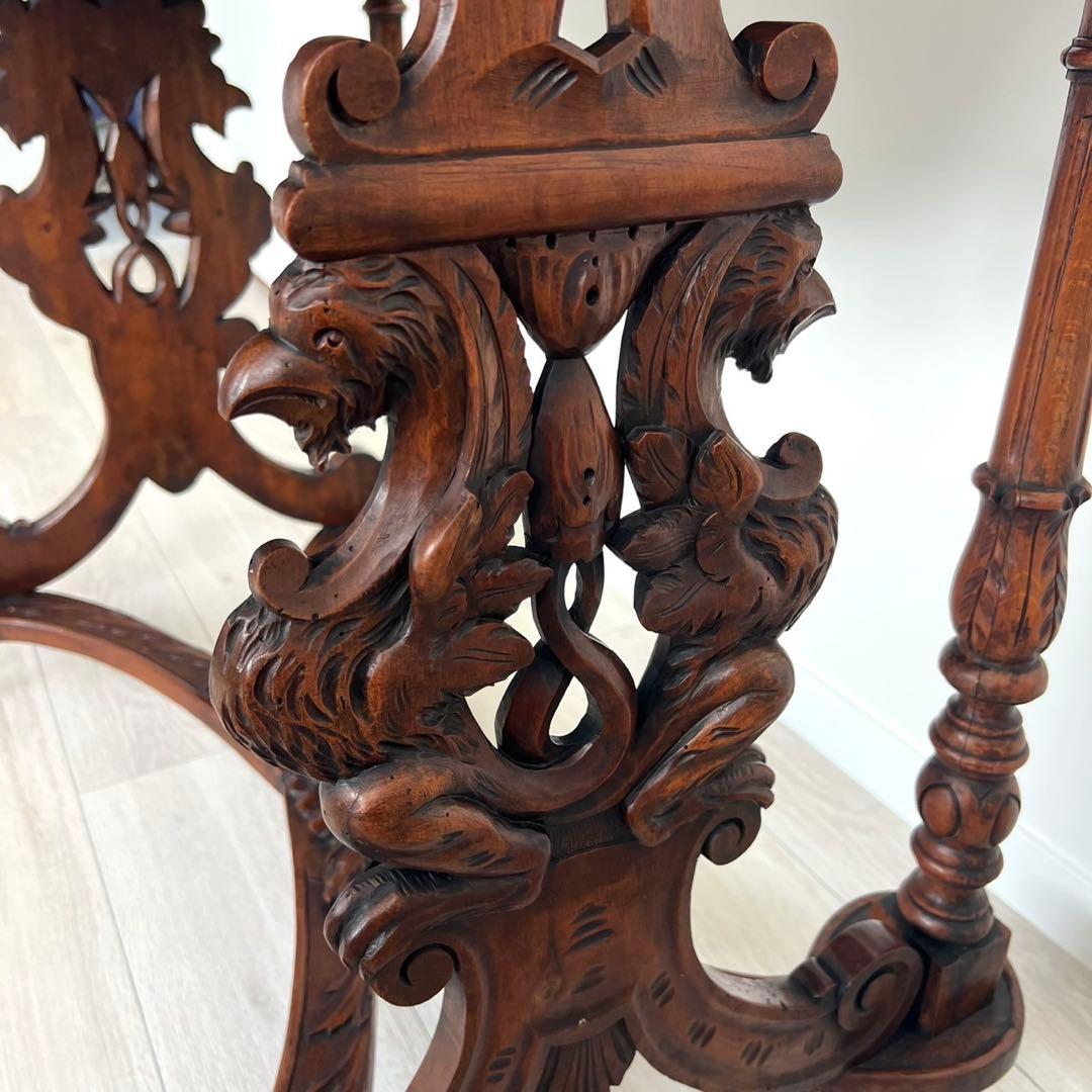 デスク　テーブル　英国　ヨーロッパアンティーク家具　フランス　木製　エンジェル