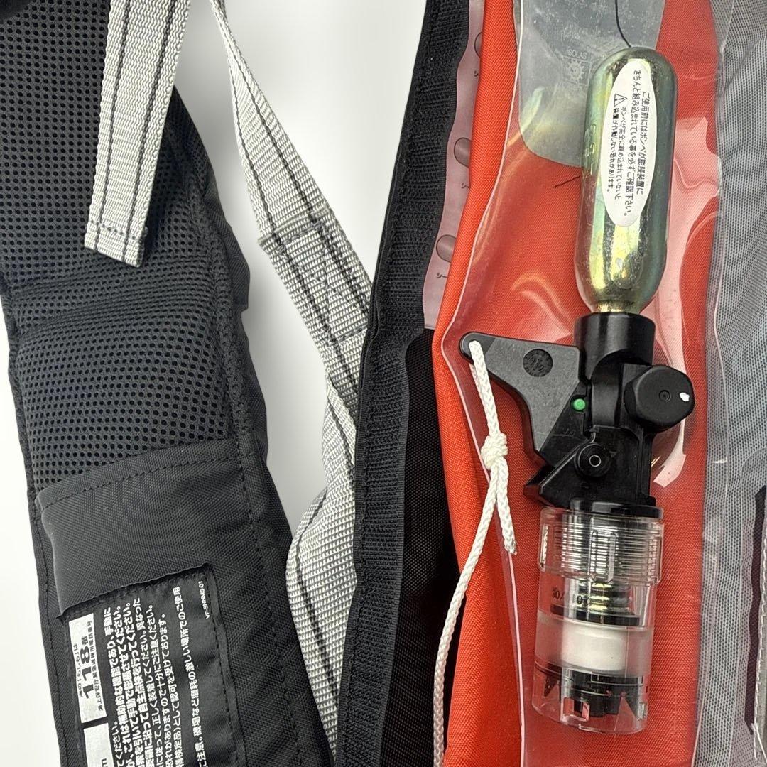 SHIMANO PULL 自動膨張式ライフジャケット 黒　n15