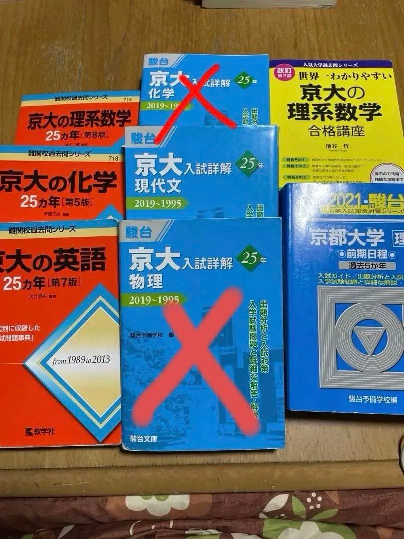 京都大学 理系向け赤本青本セット