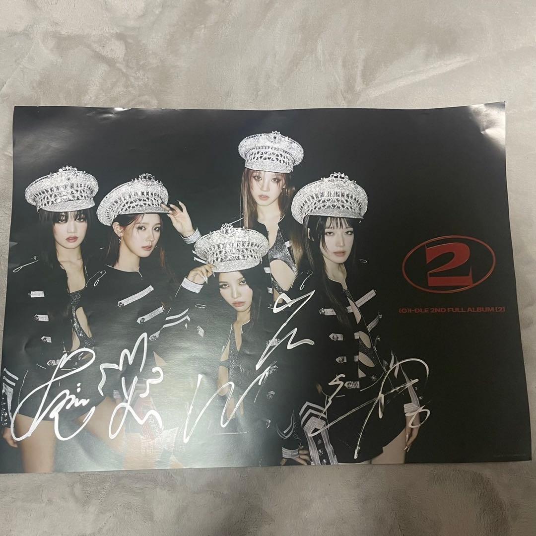 G-IDLE2ndFullAlbum2 全員直筆サイン入りポスター 15枚限定品