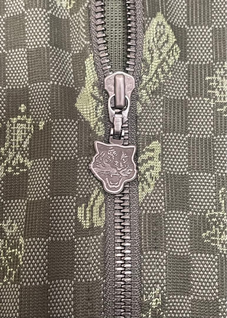 90s Onitsuka Tiger トラックジャケット　レーヨン混　総柄