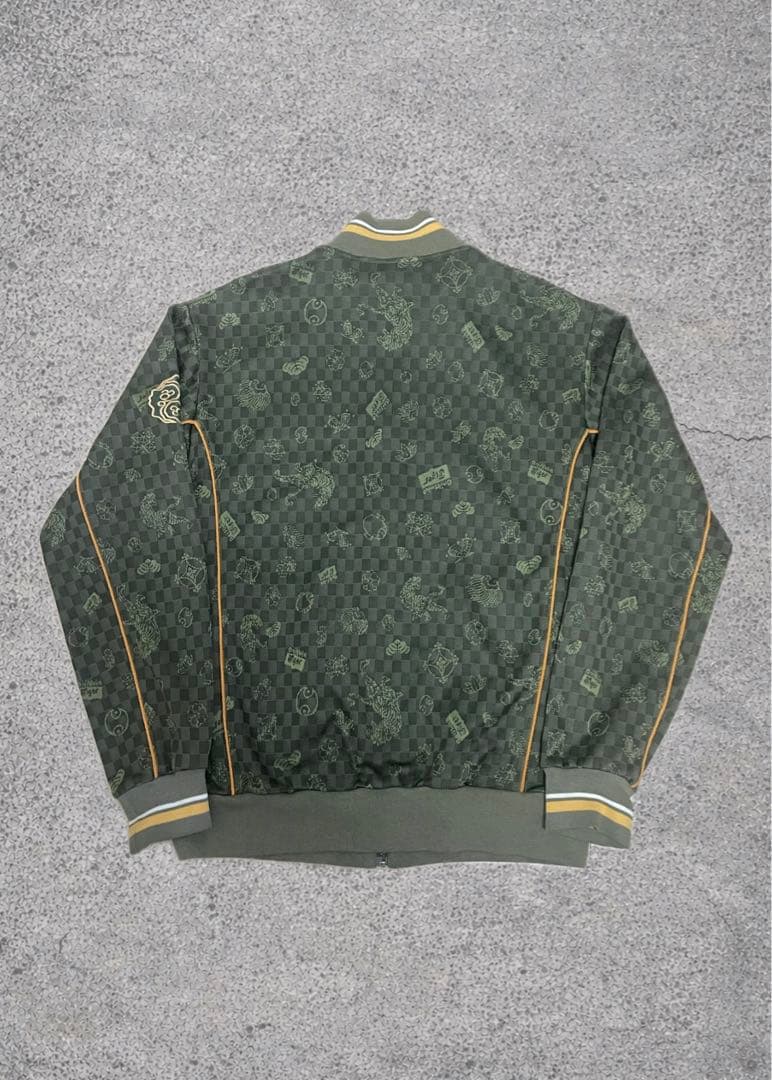 90s Onitsuka Tiger トラックジャケット　レーヨン混　総柄