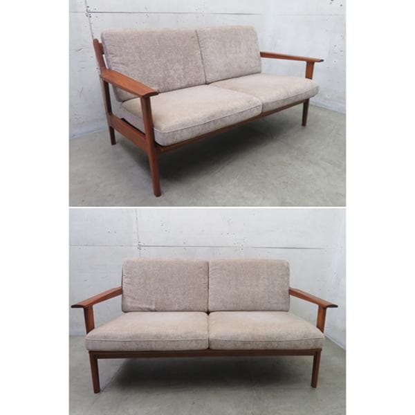 展示品■ナガノインテリア■スティーレ■ウォールナット■2人掛けソファ■佐々木敏光