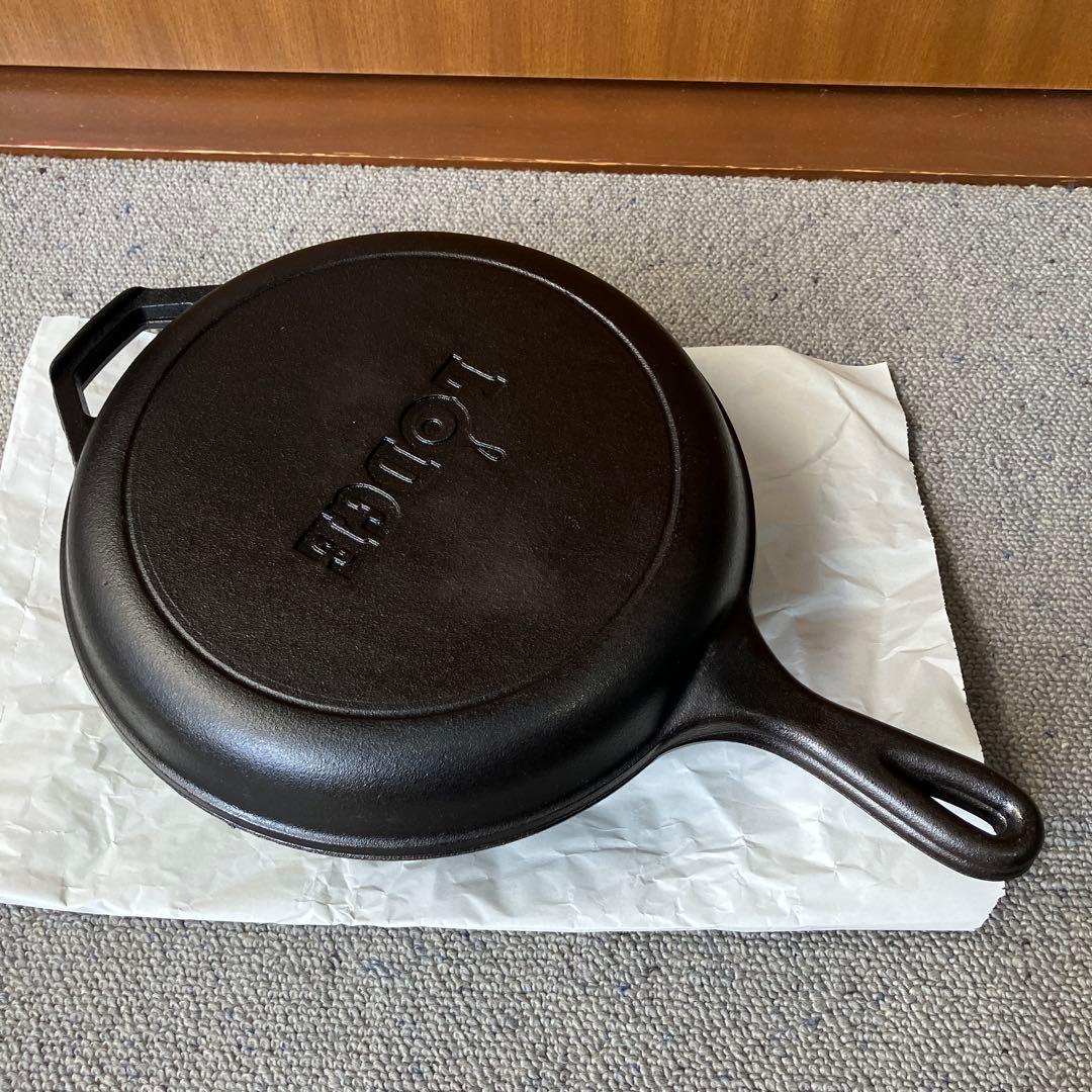 LODGE コンボクッカー 10 1/4インチ + asobito 帆布ケース